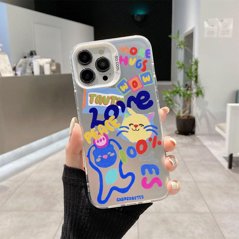 Creative and Personalized Graffiti Phone Case for IPhone 16, Apple 15, Promax Protective Case 14, All Inclusive 13