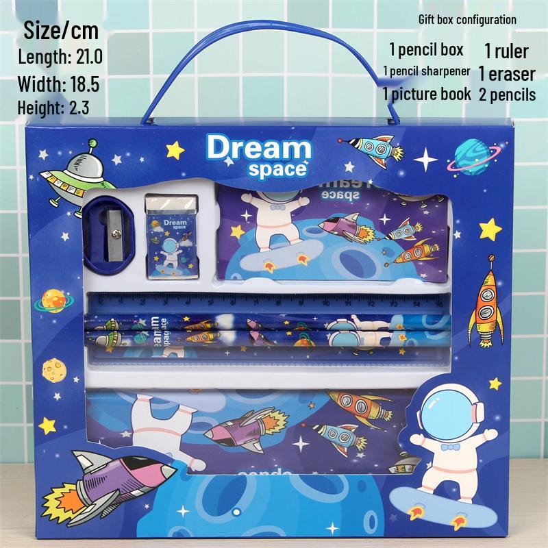 Детский подарочный набор канцелярских принадлежностей: Подарок на день рождения и Рождество для мальчиков и девочек