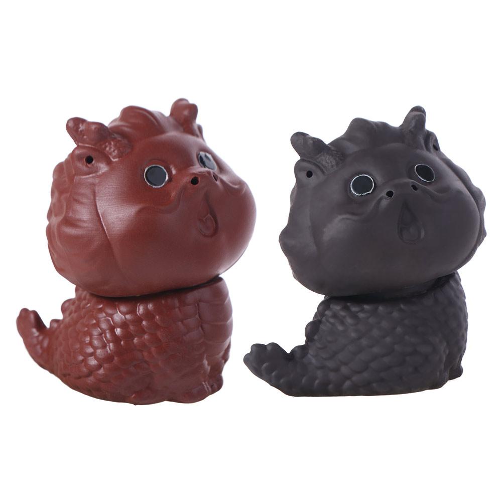 Dragon God Beast Table Decoration Figurines Desktops Animal Ornament Purple Clay Tea Pet  Tearoom