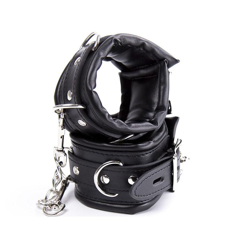 Sex Toys for Couples,Leather Padded Handcuffs,Harness Collar Bdsm,Slave Anklecuffs,Bondage Gear,Adult Games
