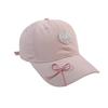 Embroidered Love Girl Baseball Cap Casual and Versatile Cute Face Showing Small Soft Top Baseball Cap Curved Brim