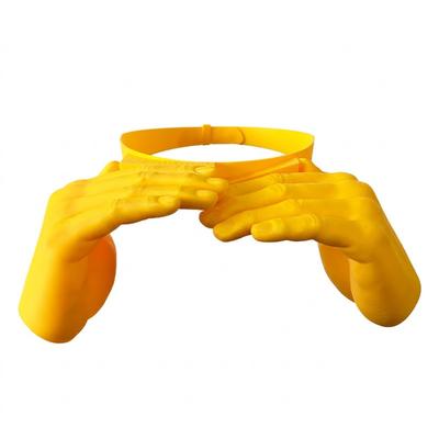 Креативная 3D-печать Пальмовая шляпа от солнца Забавная защита от УФ-излучения Пальмовый солнцезащитный козырек на голову Регулируемый Новинка Форма руки Солнцезащитный козырек для путешествий