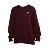 Club Fashion Удобный свитер с круглым вырезом для мужчин, бордовый FQ2913-652