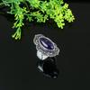 Natural Sage Amethyst Gemstone 925 Sterling Silver Gift Ring Size 9.5 G8c66