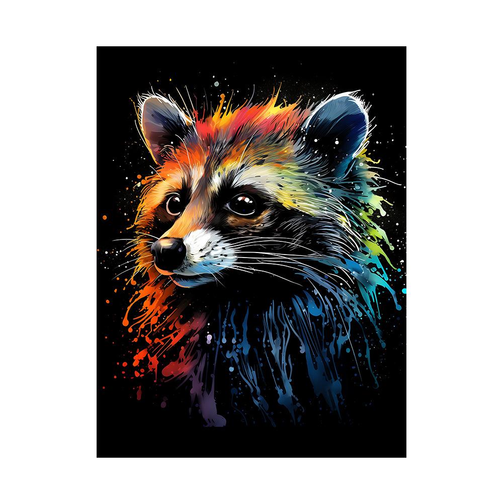 Лев Тигр Животный Портрет Плакат Обезьяна Жираф Картина на холсте Абстрактное Граффити Настенная Картина Декор Гостиной