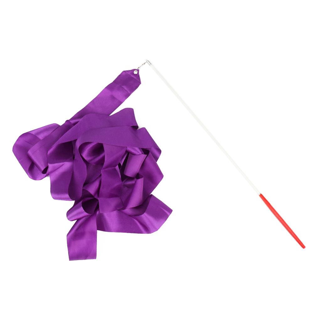 2 м Гимнастические ленты для танцев Ритмическое оборудование Балетный стример Гимнастика Радужная палочка для кручения для детей