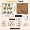 Mini Museum Photo Album Mini DIY Museum Silhouette Box Stylish Creative Memory Display Kit with Miniature Statue and Gold Frame