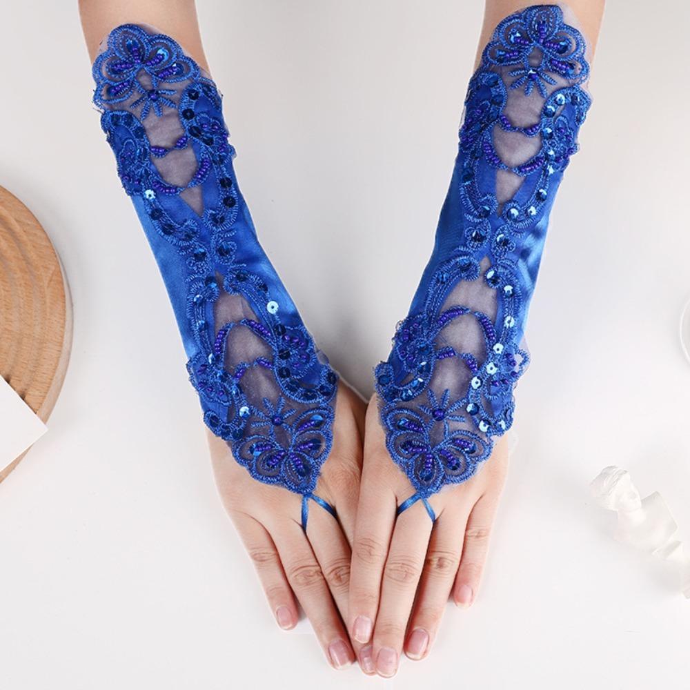 Праздничное платье Свадебные свадебные перчатки Аксессуары для одежды Свадебное платье Варежки Вечерний выпускной декор Леди