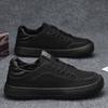 Casual Shoes Sneakers Canvas Shoes Casual Shoes Pure Black Wear-resistant Thick Sole Versatile Breathable Casual Work Shoes