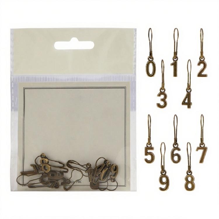 Металлические маркеры для вязания с цифрами для эффективного подсчета петель