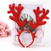 Christmas Headbands Cute Reindeer Antlers Headbands with Bell Christmas Animal Ear Hair Bands