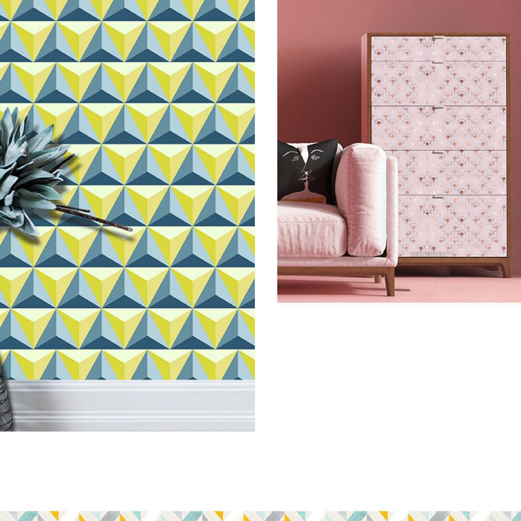 Съемные самоклеящиеся обои для гостиной и спальни (45 см * 300 см Терраццо с акварельными цветами