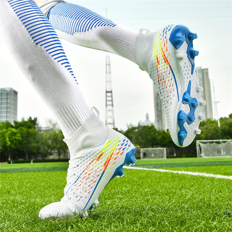 2024 Мужские футбольные бутсы большого размера Сверхлегкие футбольные бутсы для мальчиков Кроссовки Нескользящие футбольные бутсы AG/TF Ботильоны унисекс