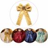 Fabric Bow Tie Detachable Bowknot Brooches Elegant Necktie Shirt Collar Pin  Unisex