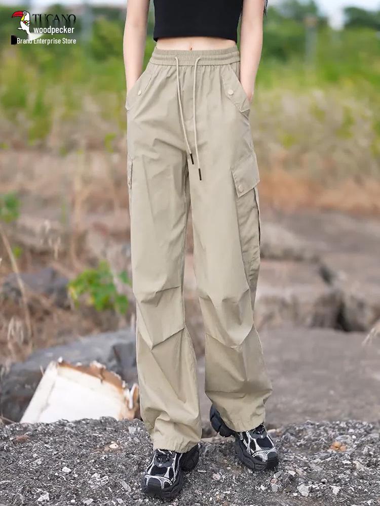 Женские спортивные брюки Woodpecker быстросохнущие свободного кроя - Утягивающие, дышащие, для весны и осени