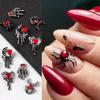 Nail Art Accessories European And American Halloween Spider Skull Ghost Hands Spider Web Metal Alloy Nail Accessories