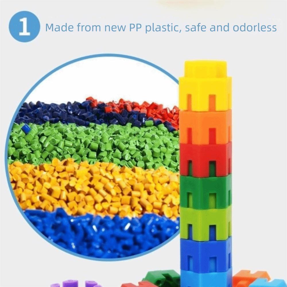Splicing Building Blocks Colorful Large Particle Building Blocks Parent-child Interactive