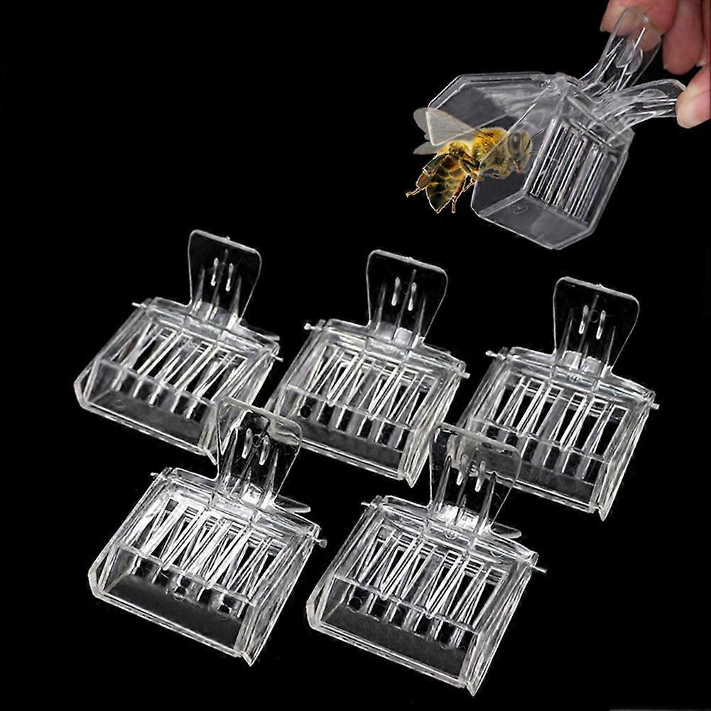 5Pcs Bee Queen Catching Clip,Bee Catcher Cage Beekeeping Tool, Beekeeper Catching Apiculture Beekeeping Clip