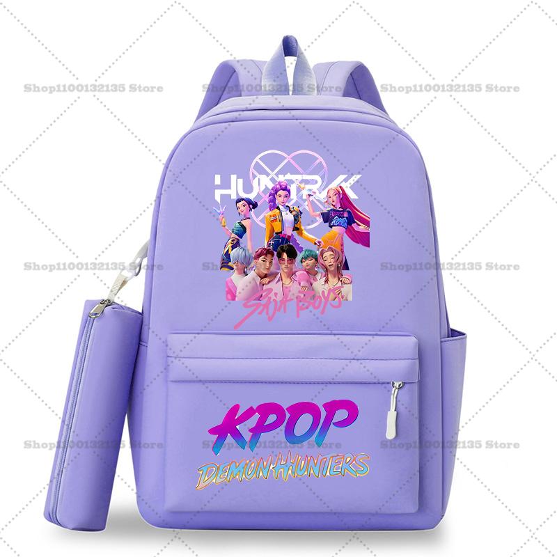 Школьный рюкзак Kpop Охотники на демонов Студенческий Подросток Рюкзак Девочка Повседневный Кавайный Школьная сумка Дорожный рюкзак Mochila Подарок для STEM DIY Набор для сборки 3D