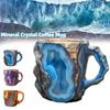 Имитация минерального хрусталя кружка для кофе Имитация минерального хрусталя смоляные кофейные чашки стакан для воды на свадьбу день рождения рождественский подарок