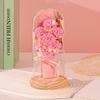 Soap Flower Carnation Glass Cover Bouquet Forever Bouquet Gypsy Dried Flowers Mother's Day Qixi Festival Valentine's Day Gift