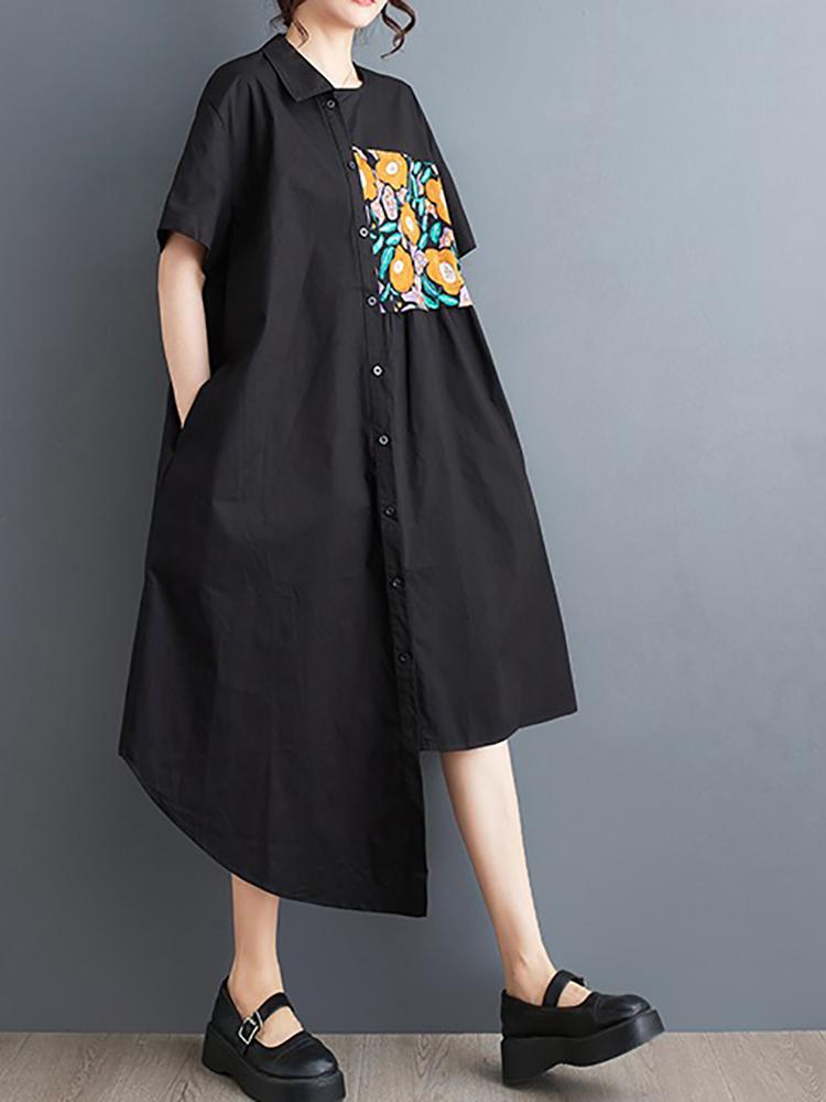 Xitao Асимметричные однобортные платья с принтом ZY8674