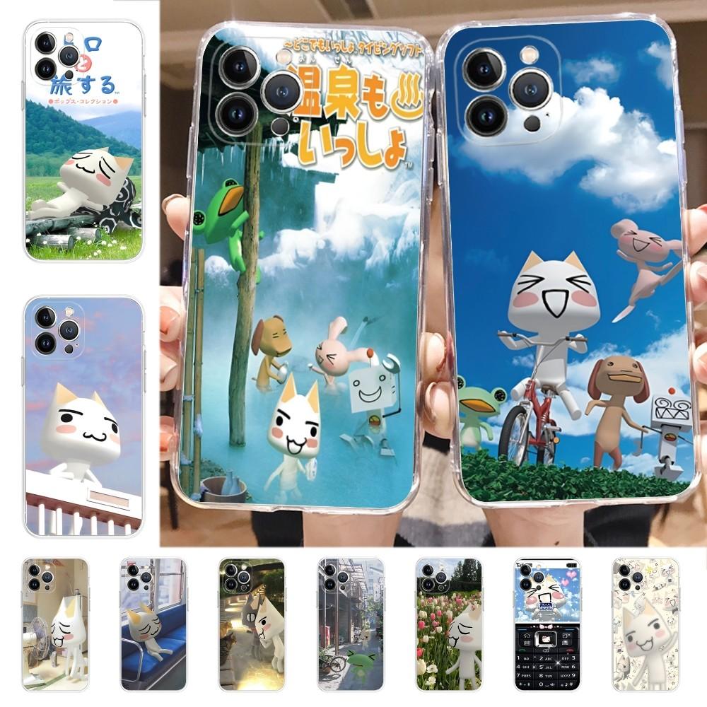 Inoue Toro CUTE Cat Phone Case for iPhone 16 15 8 7 6 6S Plus X SE XR XS 14 11 12 13 Mini Pro Max Mobile Case