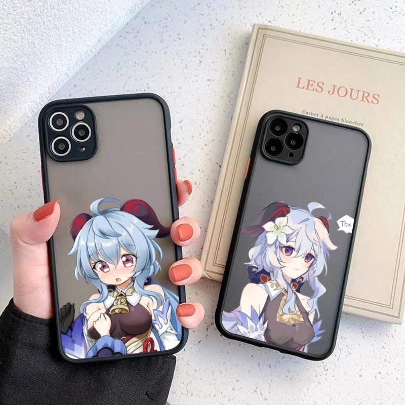 Чехол для телефона Genshin Impact Ganyu для IPhone 13 12 11 Mini Pro Max XS X Max XR 8 7 Plus SE 2022, цвет кожи, чехол для телефона