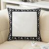 Geometric Embroidery Pillow Case Medium Light Luxury Living Room Sofa Cushion Cover Towel Embroidery Design Sample Room Decoration