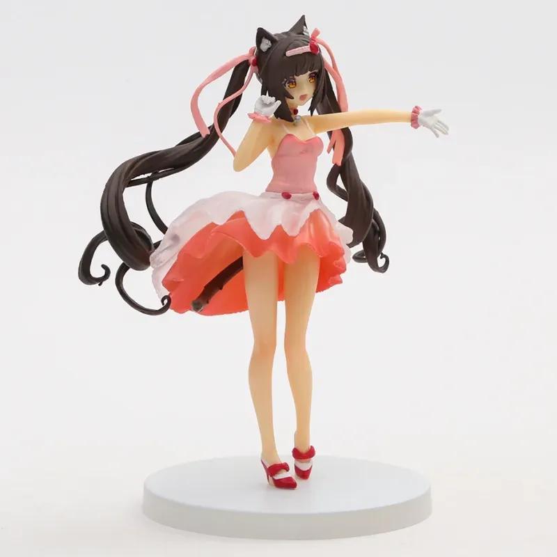 Nekopara Chocola Vanilla Коктейльное платье Ver Рисунок Модель из ПВХ Коллекция Подарочное украшение Статуэтка