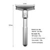 T-Type Men's Vintage Zinc Alloy Safety Razor for Shaving and Hair Removal
