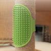 Cat Face Scratcher Brush Wall Corner Self-Cleaning Glove Massage Tool Cat Gentle Silicone Comb Teeth Easy To Install Cat Hair Removal for Kitten