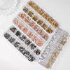 12 Grids/Box Crystal Nail Art Rhinestones Mixed Sizes Flatback Nail Stones Gems Luxury 3D DIY Charms For Nail Art Decorations