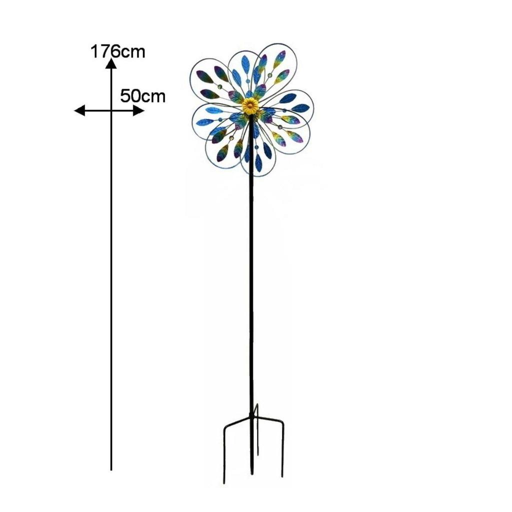 Colorful Flower Pinwheel Gradient Color Wind Artistic Design