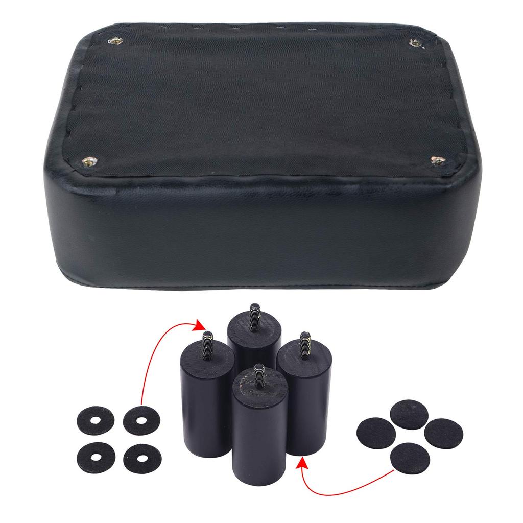 IBUYKE Маленький Подходит для Гостиной и Веса 80 кг Пуфик, Стул с Высокой Упругостью, Комнаты, Прихожие, Спальни, Вместимость, Нескользящий, Квадратный, Коричневый,