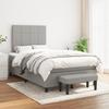 VidaXL Divan Bed with Mattress Light Grey 120x200cm Fabric - Model 3136581