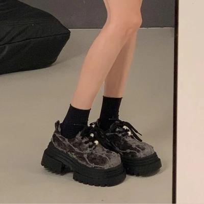 Мода Туфли-лоферы на среднем каблуке Платформа Женские туфли с круглым носком Скидка Отпуск Роскошный бренд Элегантное платье на распродаже Y2k