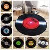Круглый ковер с узором старого диска, старый проигрыватель дисков, коврики для дома, коврики для домашнего декора, коврики для сиденья, дивана