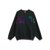 Li Ning Casual Loose Graphic Sports Crew Neck Sweatshirt Women Sweatshirt Standard-Black AWDQ598-3