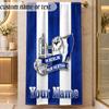 Beach Towelhertha bsc Custom Name Text Personalized Soft Towel for Beach Pool Indoor Home Decor Gift