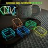 НОВЫЙ Светящийся Чехол для Apple Watch Case Ultra 49мм 45 44 41мм 40мм Жесткий ПК Бампер Защитная Рамка iWatch 9 8 7 6 5 SE Аксессуар
