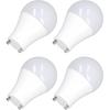 Лампа GU24, 4 шт. Светодиодная лампа GU24 120 В 2-контактная лампа A19, эквивалент 9 Вт 60 Вт, лампа для офиса и спальни(# 1)