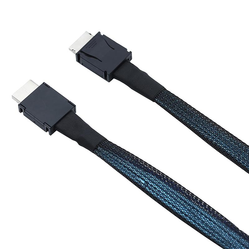 Кабель Pcie Oculink Sff 8611 4I к Mini Sas Sff-8611 4I Серверный Сверхскоростной Кабель Кабель-удлинитель для передачи данных Папа к Папе Линия передачи данных