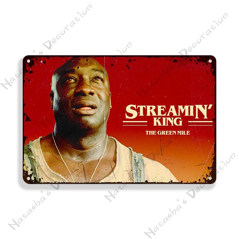 Кино Винтажный Постер Зеленая Миля Металлическая Табличка Ретро Металлический Постер Настенная Декоративная Табличка Дом Клуб Гараж Клуб Бар Металлическая Табличка
