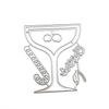 Wine Glass Cutting Dies Wine Glass Embossing Die Cut Templates for Card Making Scrapbooking DIY Craft Album