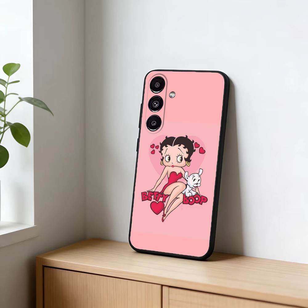 Betty HOT Boop Phone Case For Samsung Galaxy A91,80,73,72 ,71,53,52,32 ,31,22,21s,20,Soft Black Case