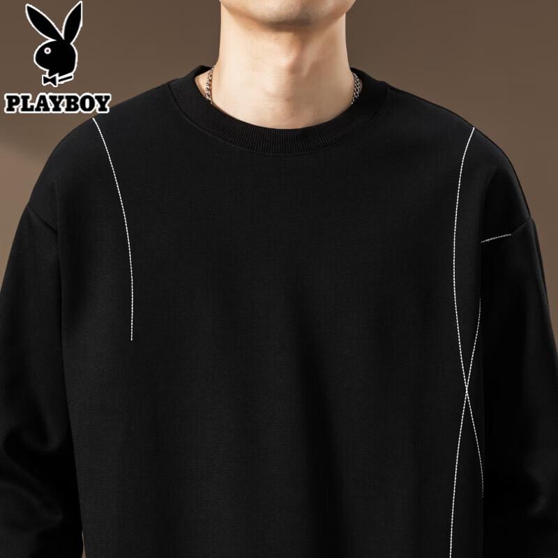 PLAYBOY Мужской повседневный свитшот с круглым вырезом