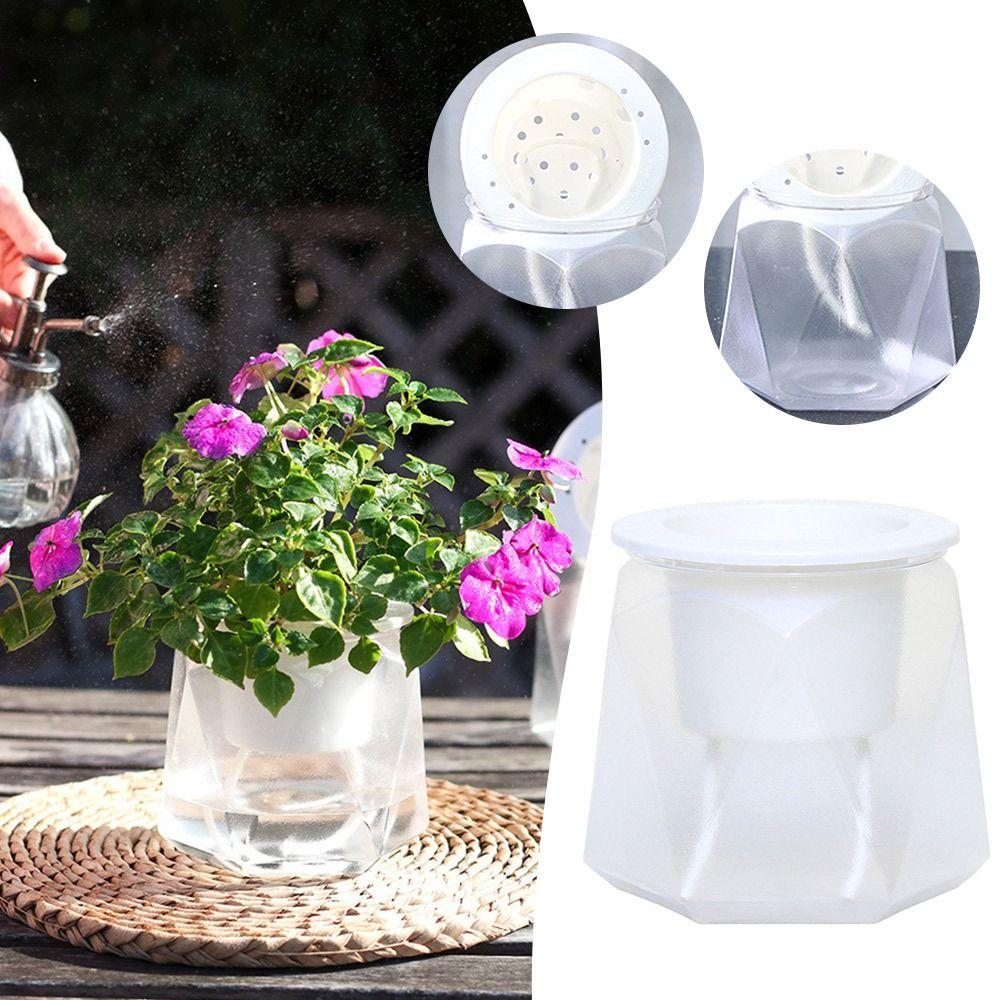 Прочный самополивающийся ленивый горшок для растений, включая подкладку, пластиковый гидропонный горшок для растений, садовые принадлежности, цветочный горшок в горшке