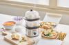Oishi & Associates Электрический пароварка Russell Hobbs, Яйцеварка с таймером, Простота в использовании (Просто оставь это), Серебристый, 3000JP