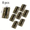 8 Pcs Antique Bronze Hinges Vintage Butt Hinges Folding Cabinet Gate Closet Door Hinge